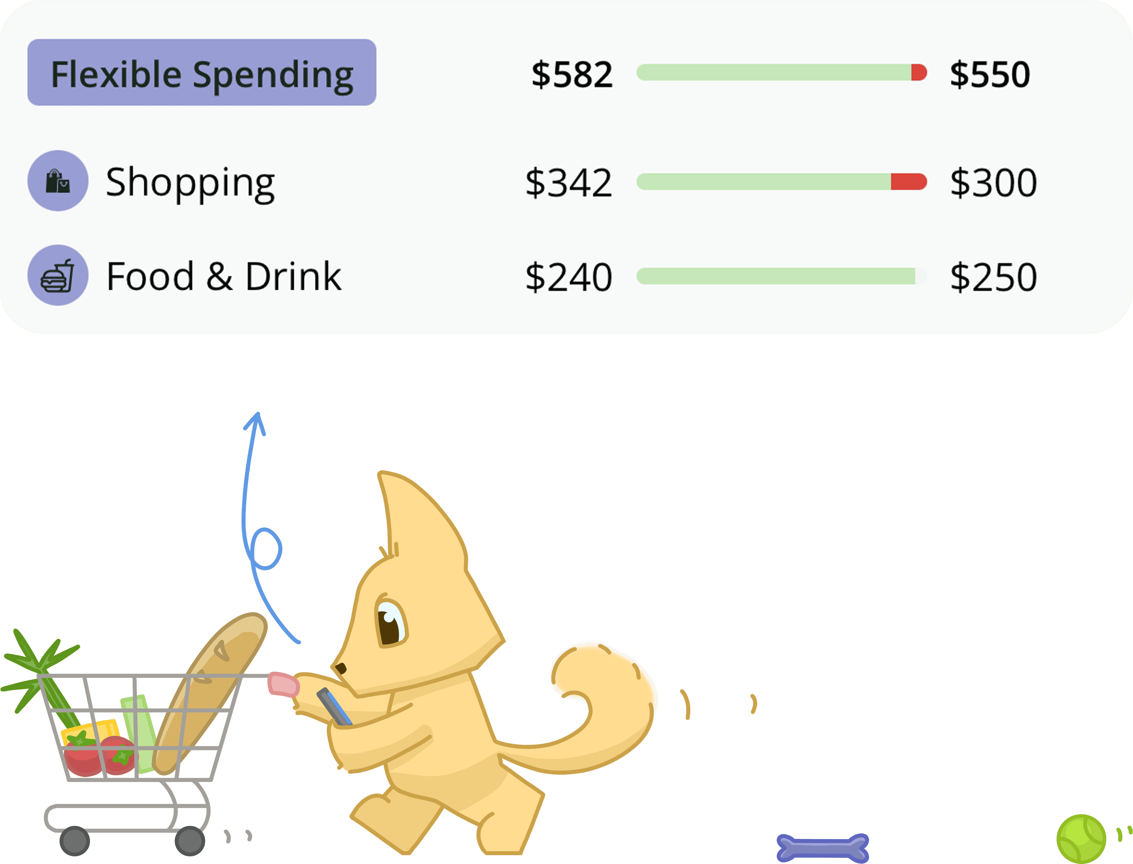 Budgeting feature example